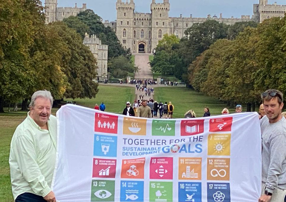 Raising the Flag to Show Support for the SDGs